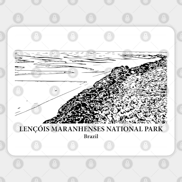 Lençóis Maranhenses National Park - Brazil Magnet by Lakeric